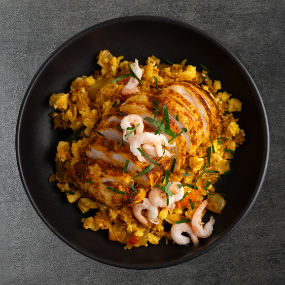 Nasi goreng med kyckling